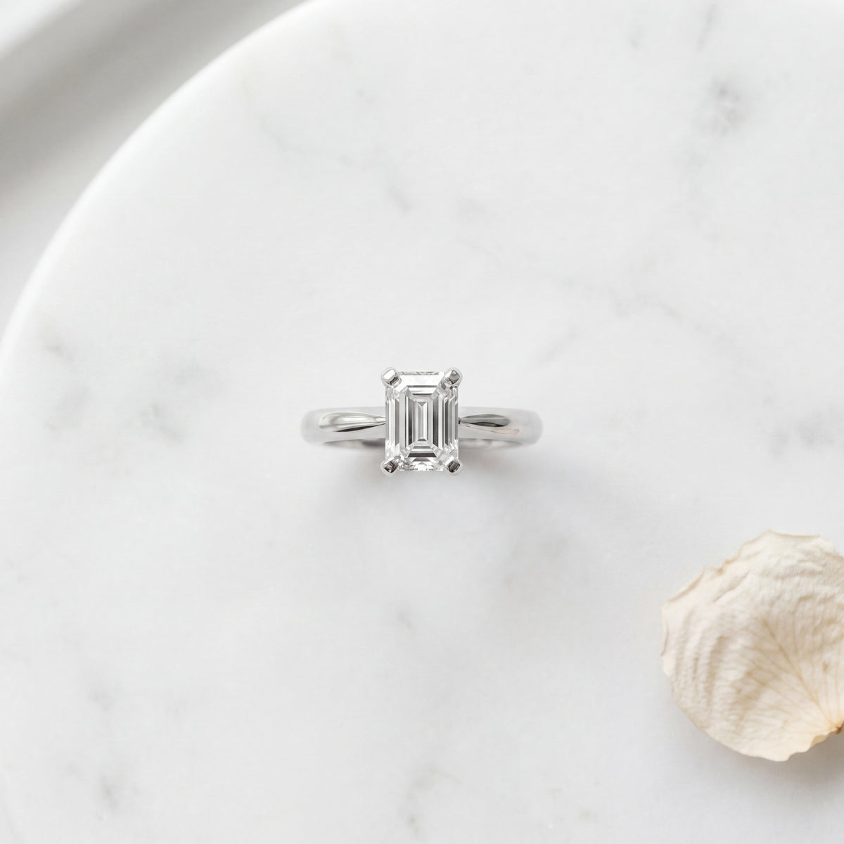 Handmade emerald cut diamond engagement ring "Calista" — NY2K Jewellers Sunshine Coast