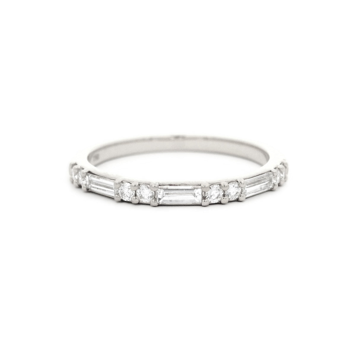 18CT WHITE GOLD DIAMOND BAND - LOVE ME DO