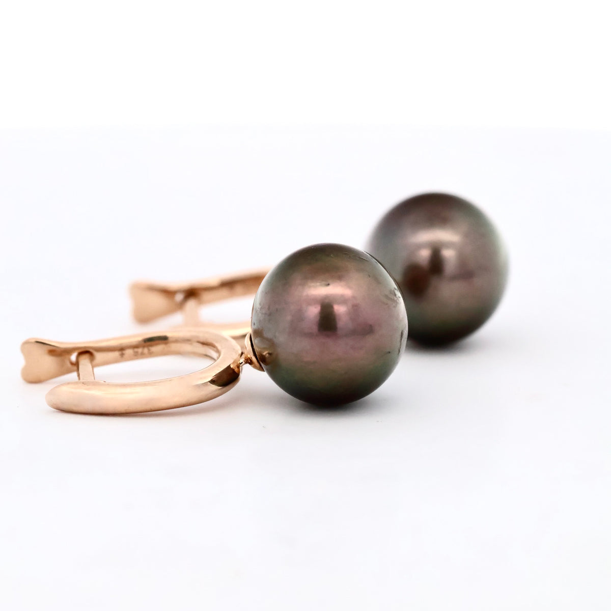 9CT YELLOW GOLD TAHITIAN PEARL EARRINGS