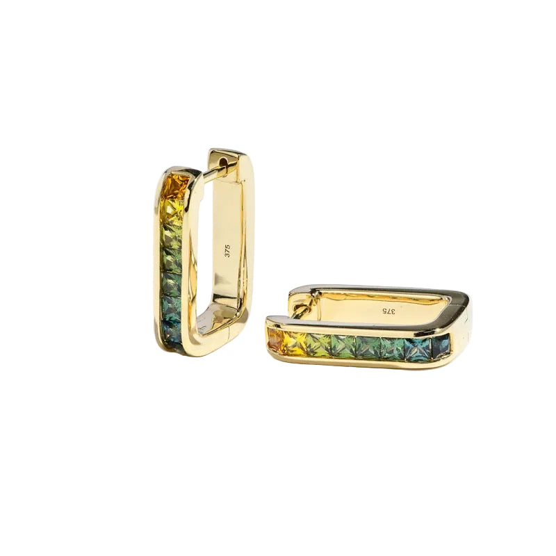 MULTI COLOUR SAPPHIRE EARRINGS - JULES