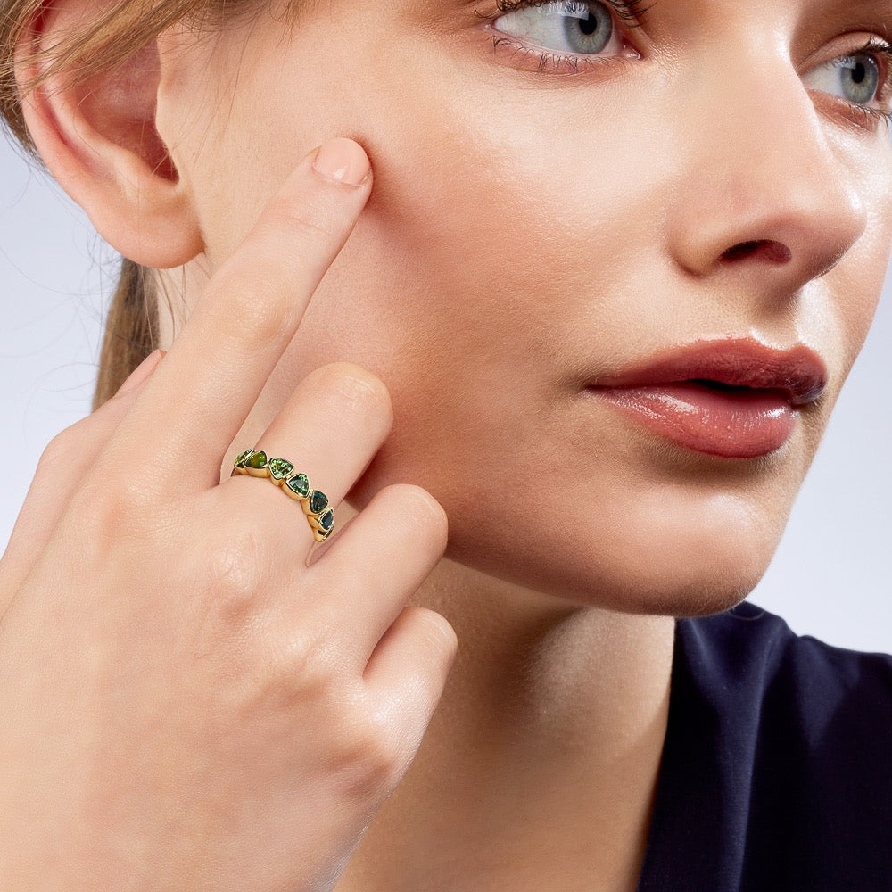 MULTI COLOURED SAPPHIRE RING - TIRZAH