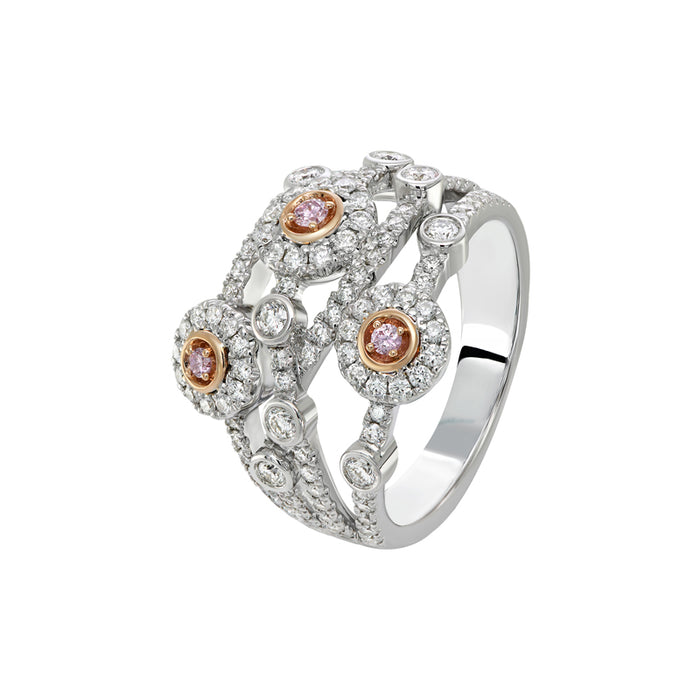 ARGYLE PINK DIAMOND RING - POSY