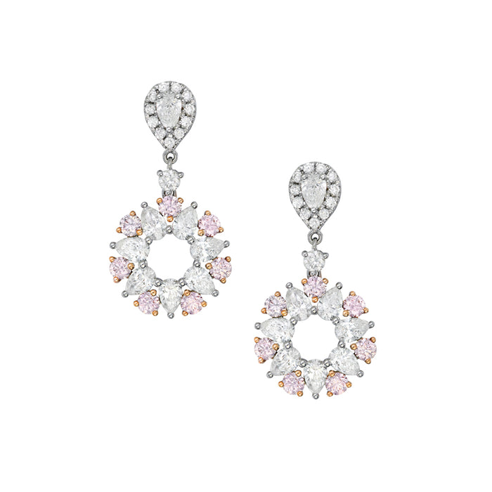 ARGYLE PINK DIAMOND EARRINGS - FANTASIA
