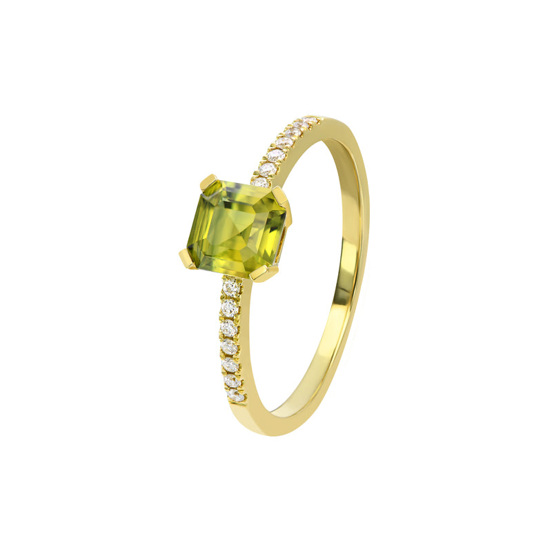 YELLOW SAPPHIRE AND DIAMOND RING - DIONNE