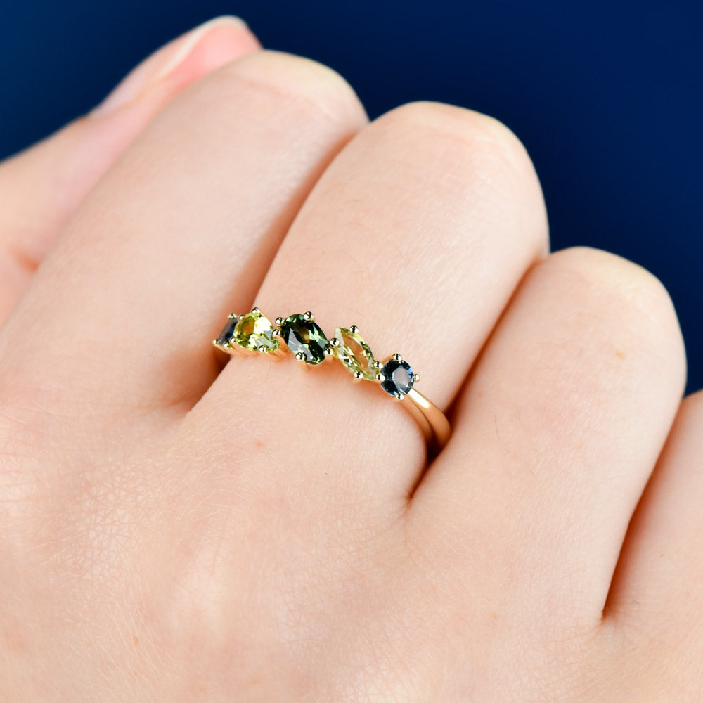 MULTI COLOUR SAPPHIRE RING - OPHELIA