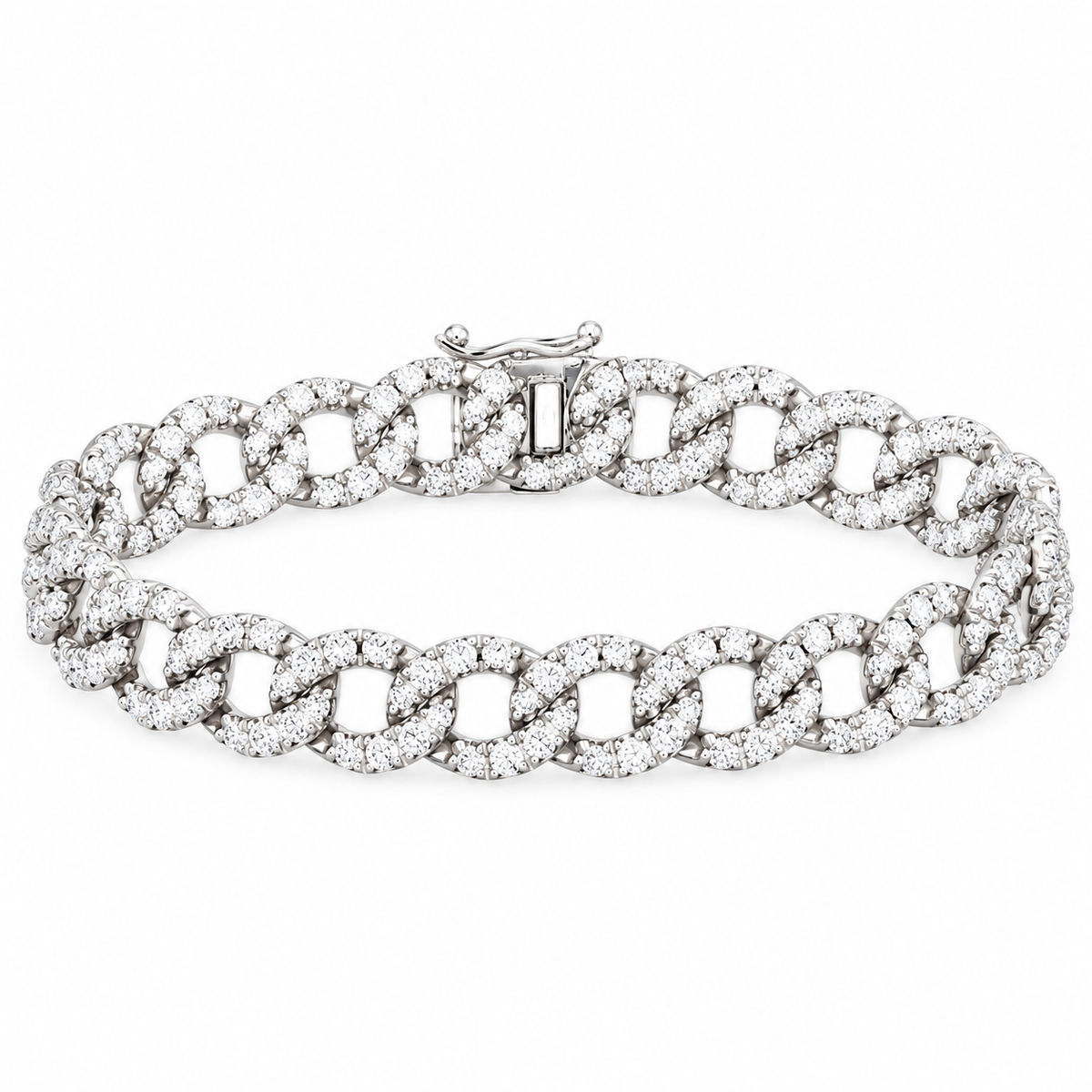 18ct White Gold Diamond Bracelet