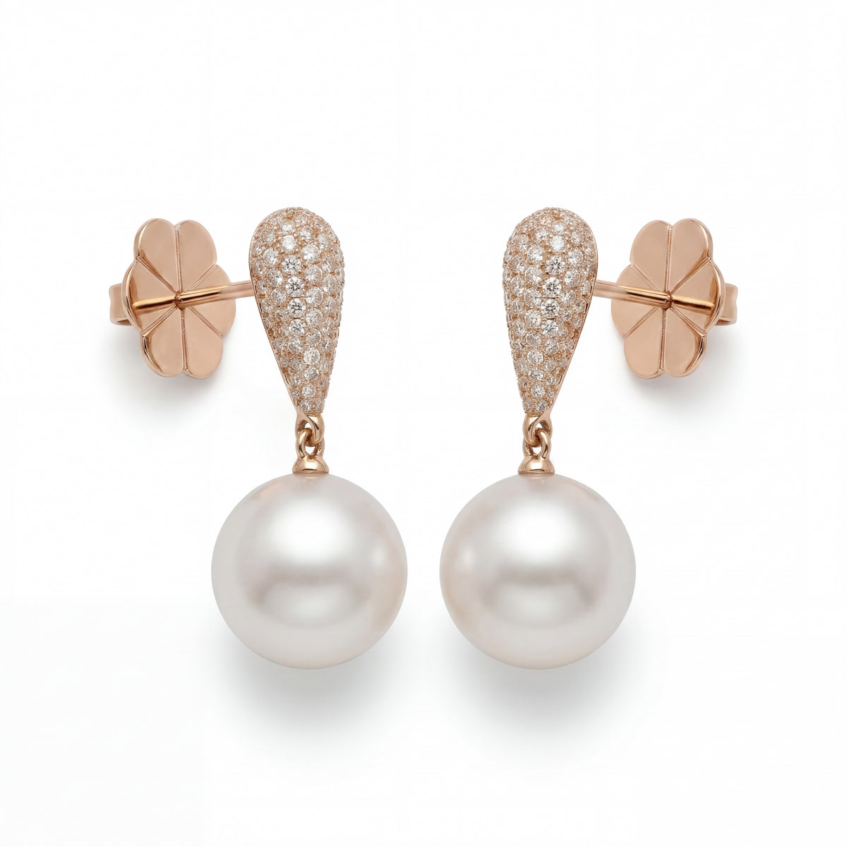 AUTORE DIAMOND AND PEARL EARRINGS