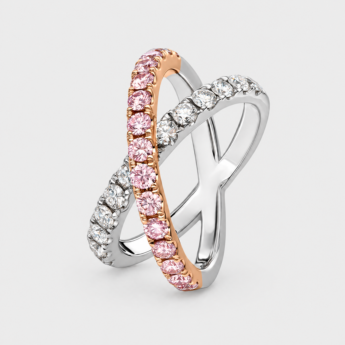 Argyle Pink Diamond Ring - Kira, front view