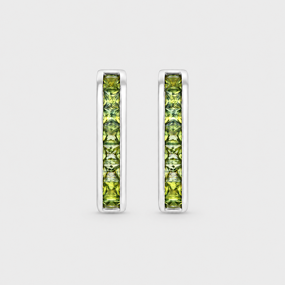 Parti Sapphire Earrings - Jules, front view