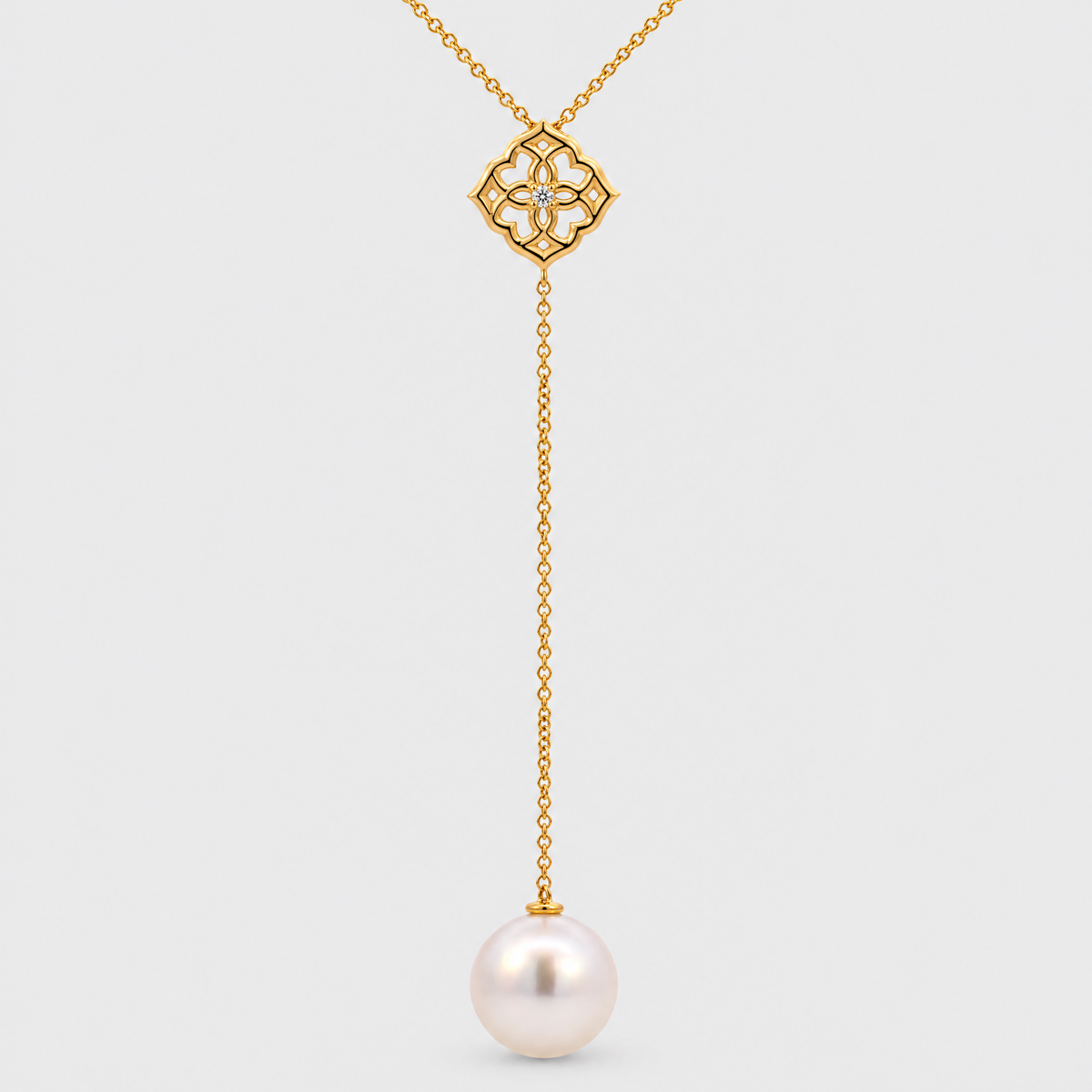 Autore Lariat Necklet, laid flat