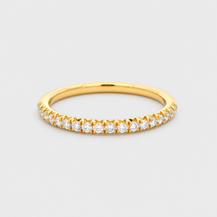 18ct yellow gold diamond wedding band, NY2K Jewellers, Maroochydore