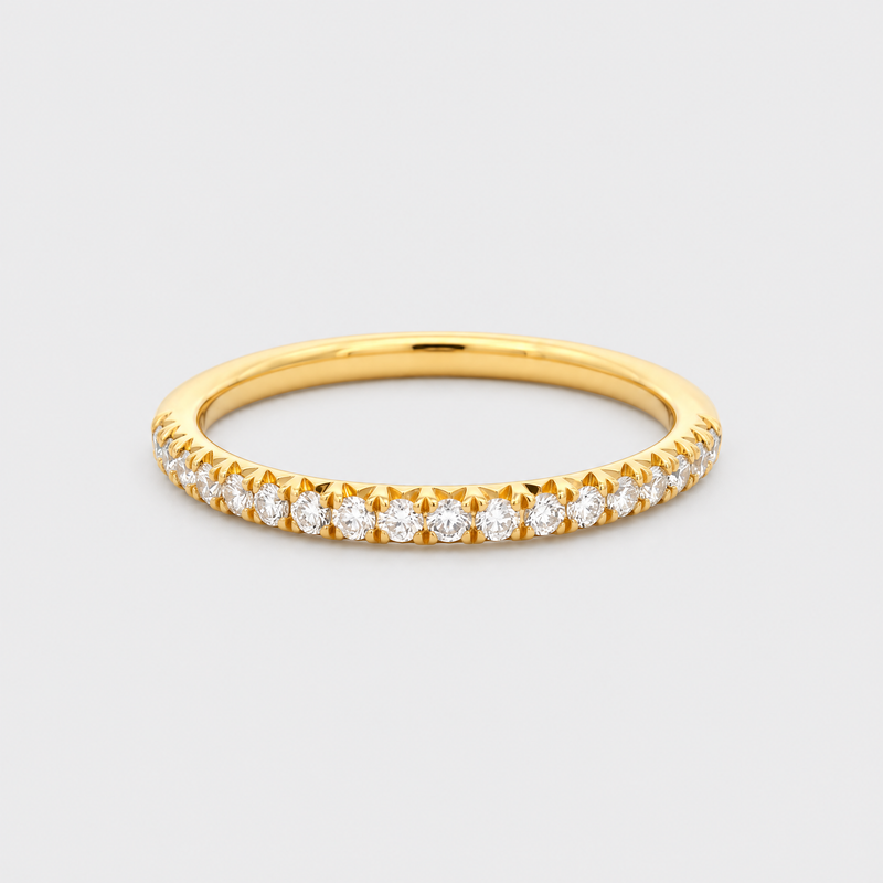 18ct yellow gold diamond wedding band, NY2K Jewellers, Maroochydore