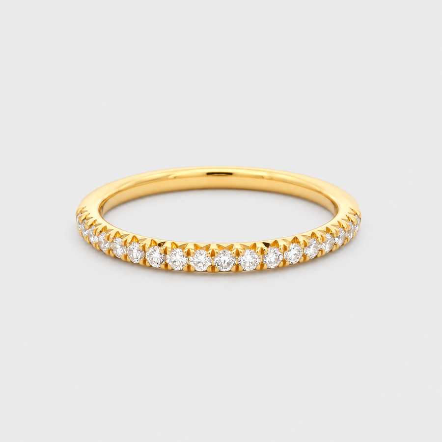 18ct yellow gold diamond wedding band, NY2K Jewellers, Maroochydore