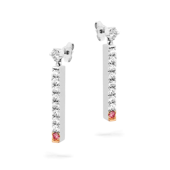 "DESERT ROSE" PINK DIAMOND EARRINGS