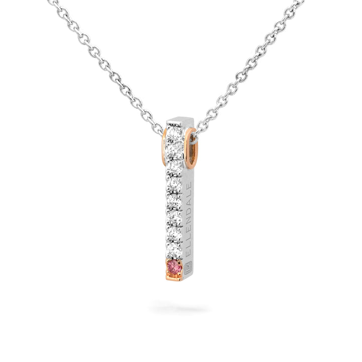 "DESERT ROSE" PINK DIAMOND PENDANT