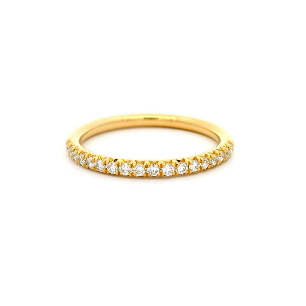 18CT YELLOW GOLD DIAMOND WEDDER