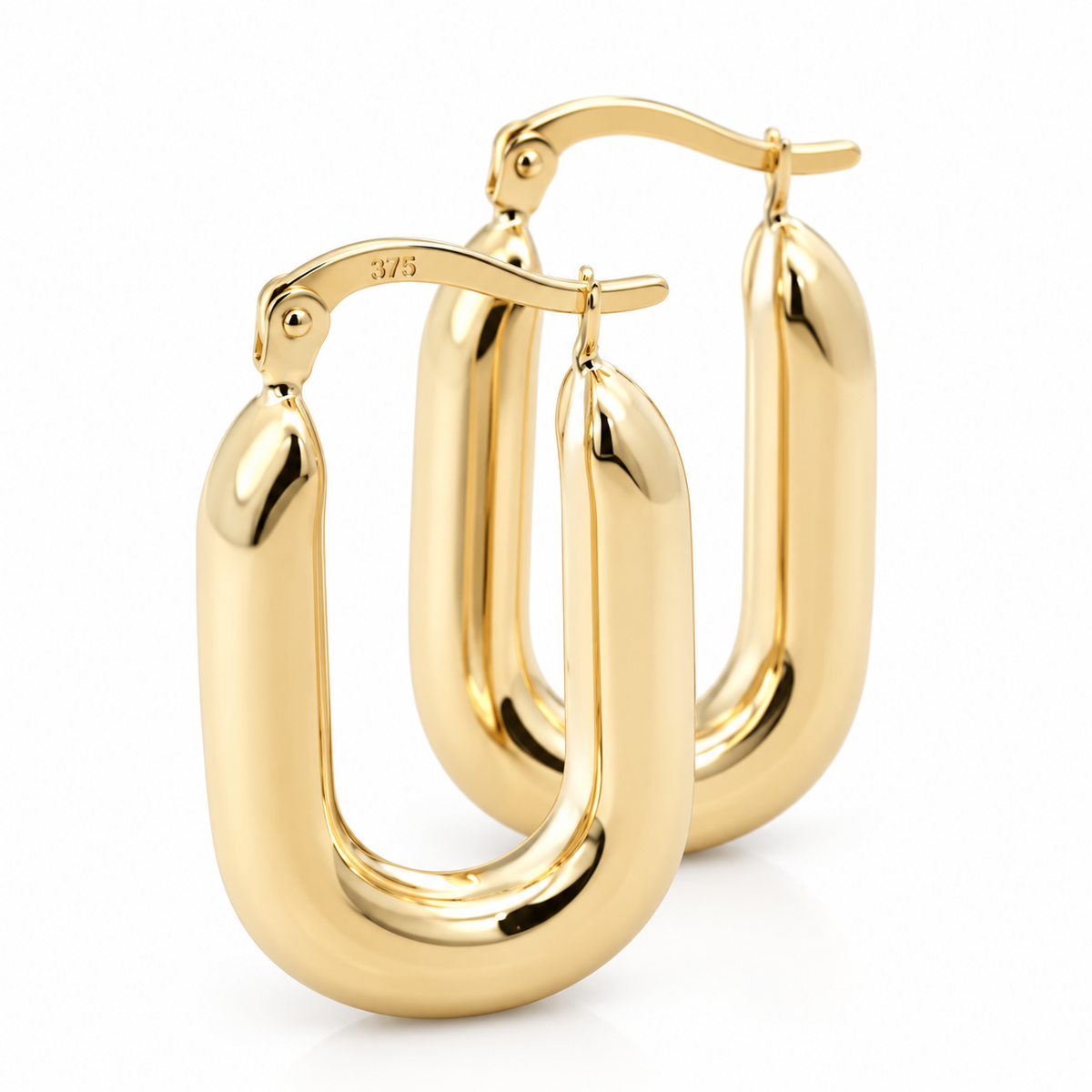 9ct Yellow Gold Hoop Earrings