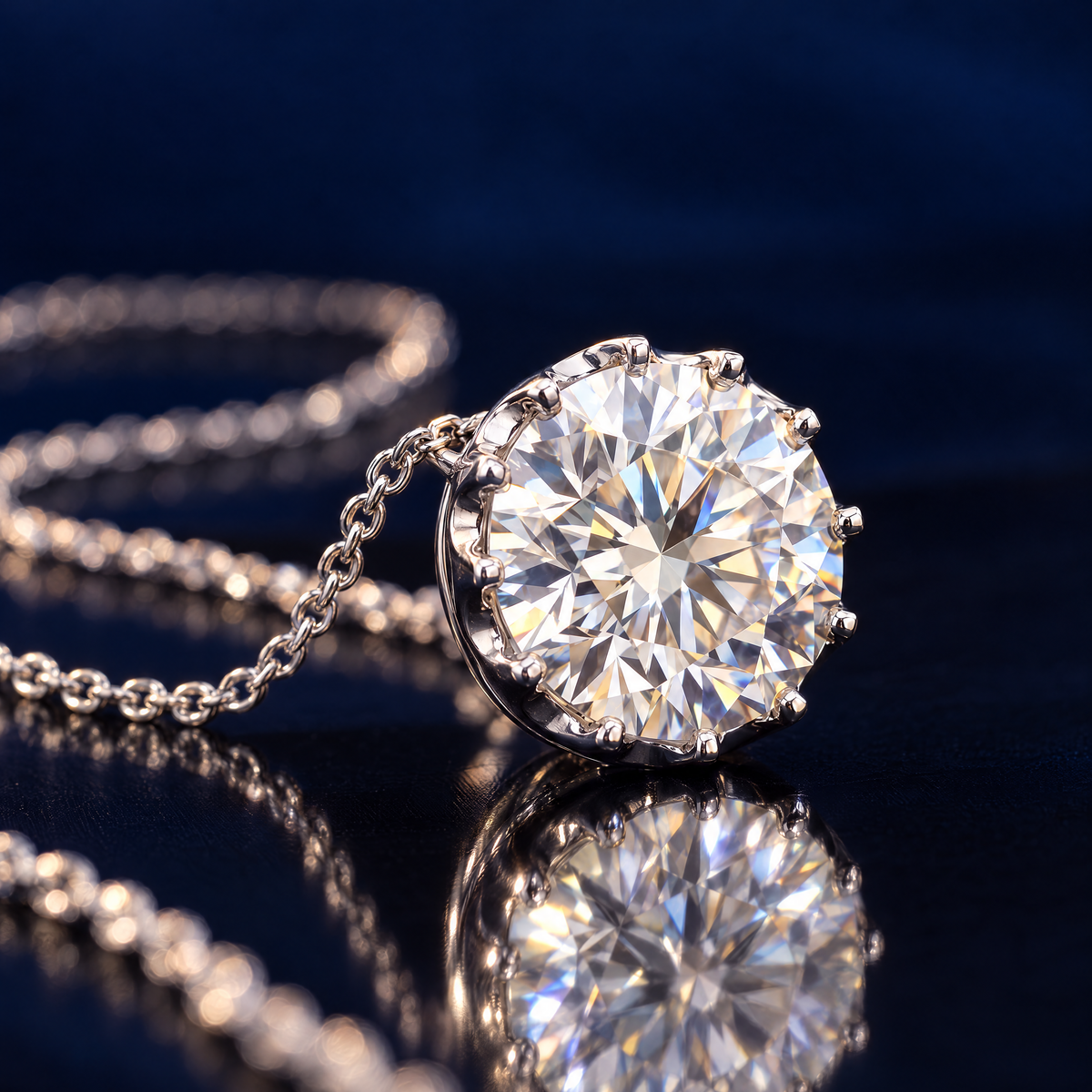 4.41CT SOLITAIRE DIAMOND PENDANT