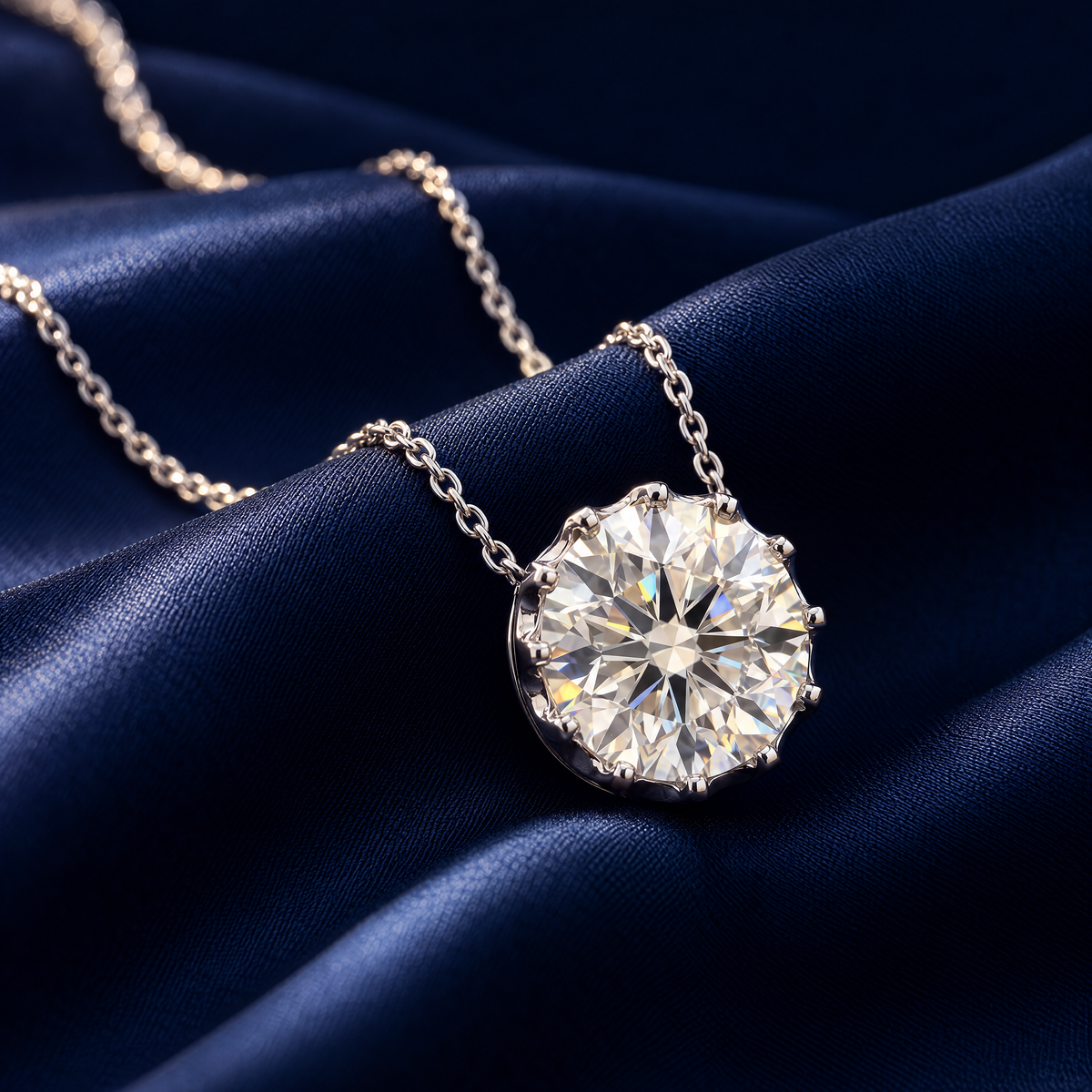 4.41CT SOLITAIRE DIAMOND PENDANT