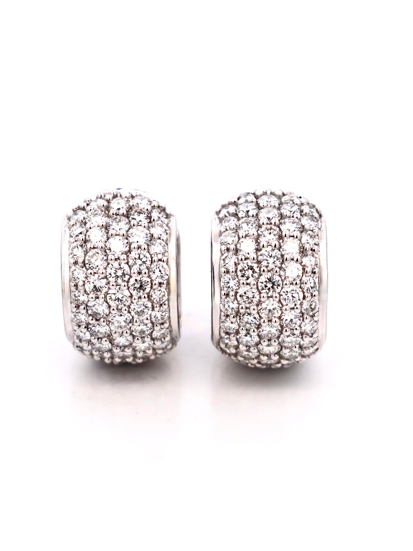 DIAMOND HUGGIE EARRINGS