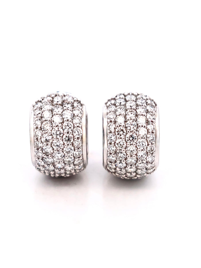 DIAMOND HUGGIE EARRINGS
