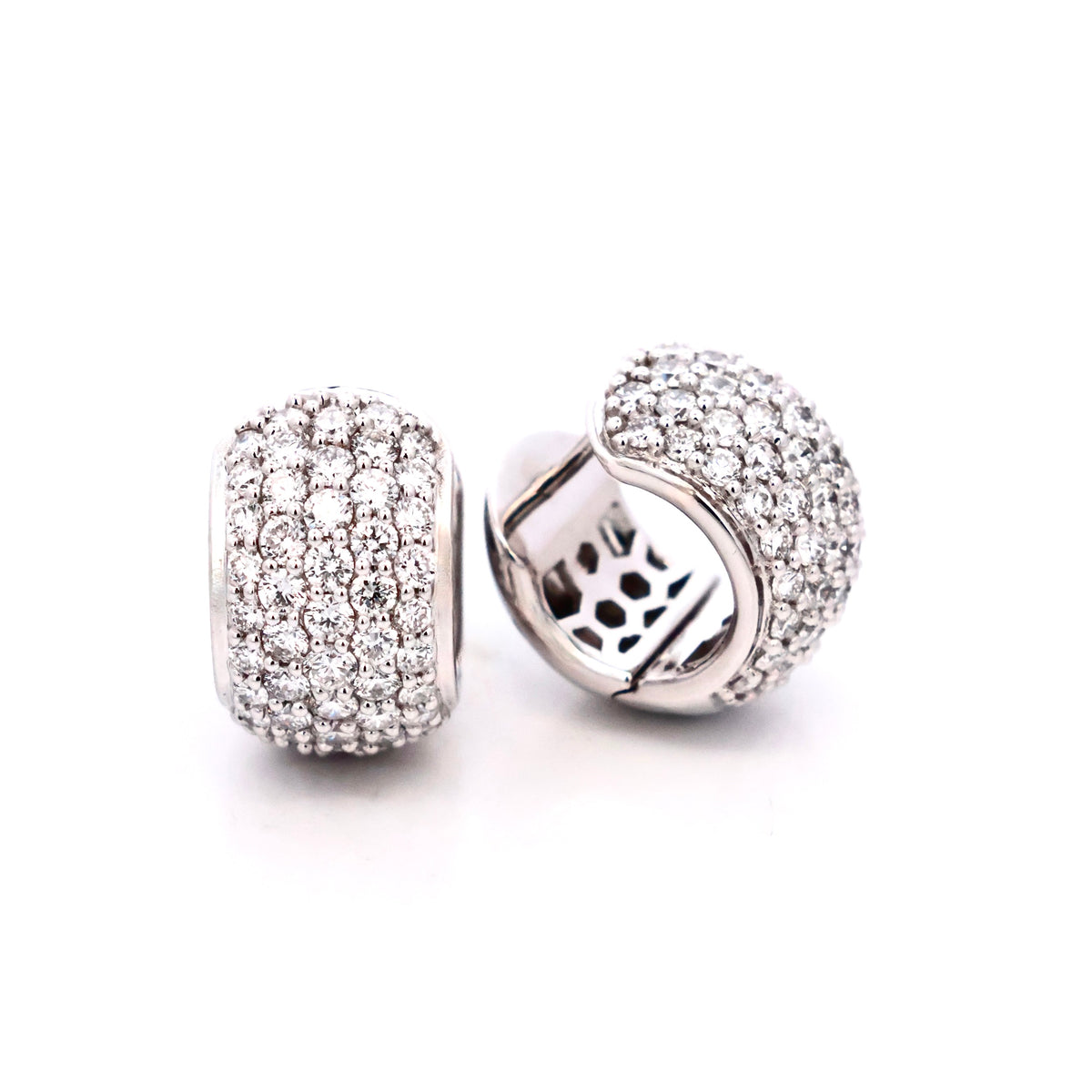 DIAMOND HUGGIE EARRINGS