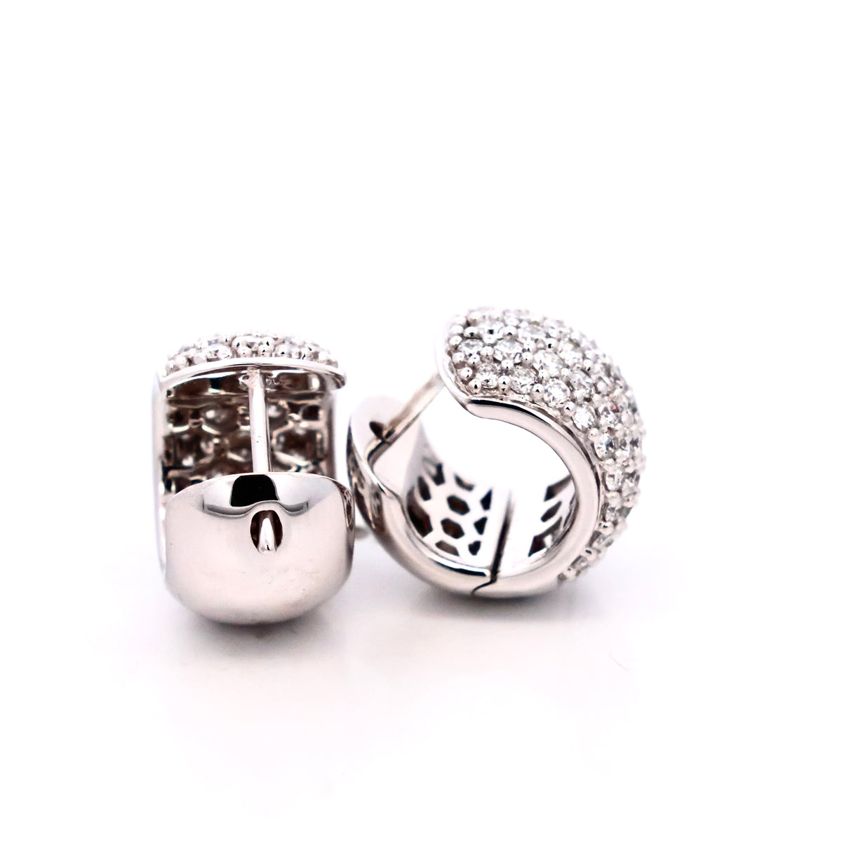 DIAMOND HUGGIE EARRINGS
