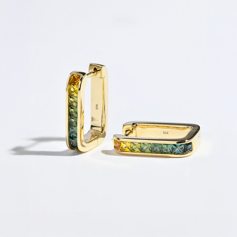 MULTI COLOUR SAPPHIRE EARRINGS - JULES