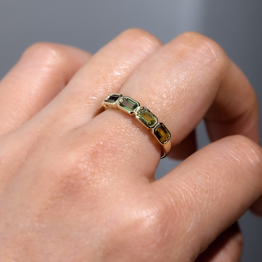 MULTIPLE COLOURED SAPPHIRE RING - ATHENA