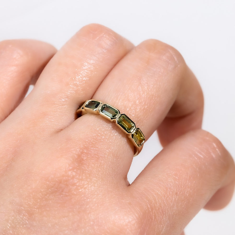 MULTIPLE COLOURED SAPPHIRE RING - ATHENA
