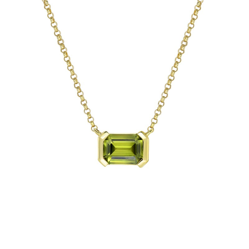 GREEN SAPPHIRE NECKLACE - AUSTEN