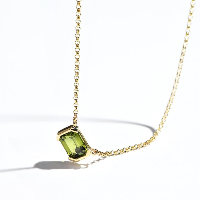 GREEN SAPPHIRE NECKLACE - AUSTEN