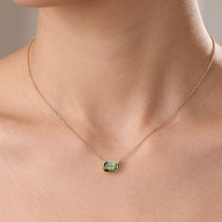 GREEN SAPPHIRE NECKLACE - AUSTEN