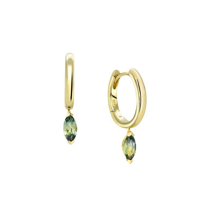 PARTI SAPPHIRE HOOP EARRINGS - JUNE