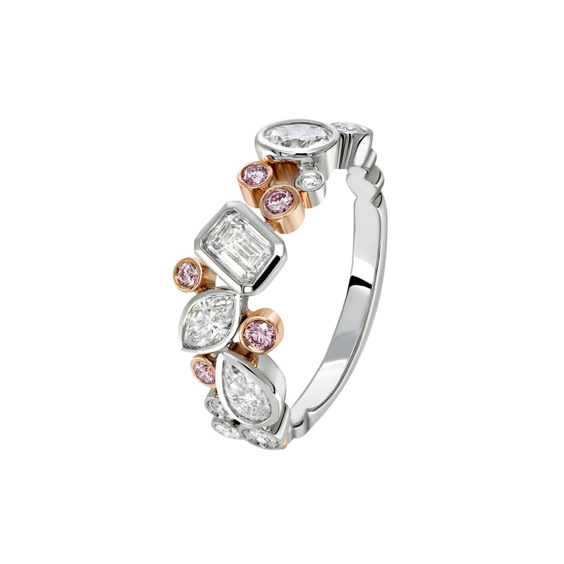 "ADIRA" ARGYLE PINK DIAMOND RING