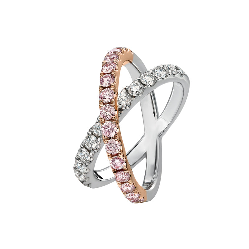 "KIRA" ARGYLE PINK DIAMOND RING