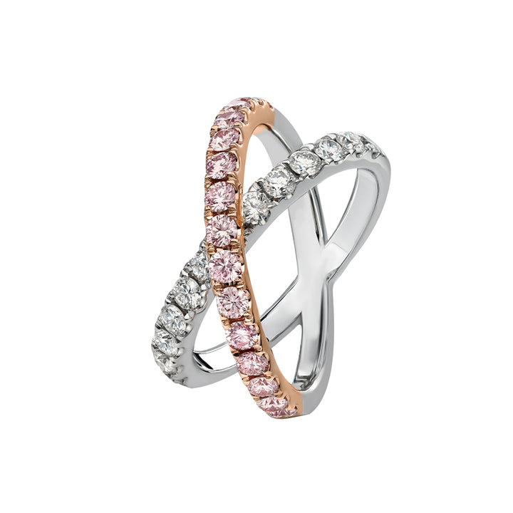 "KIRA" ARGYLE PINK DIAMOND RING