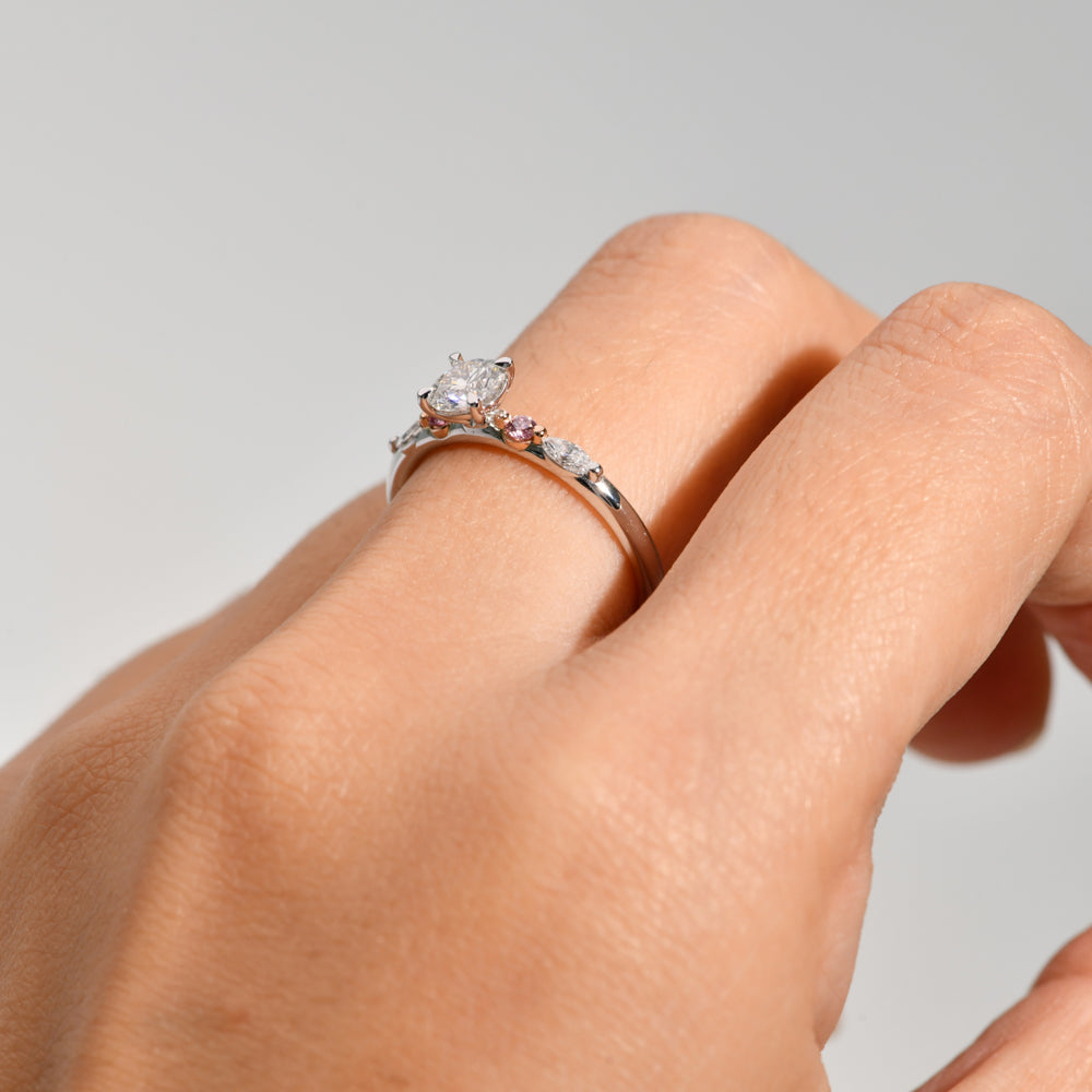 ARGYLE PINK DIAMOND ENGAGEMENT/DRESS RING - MARINA