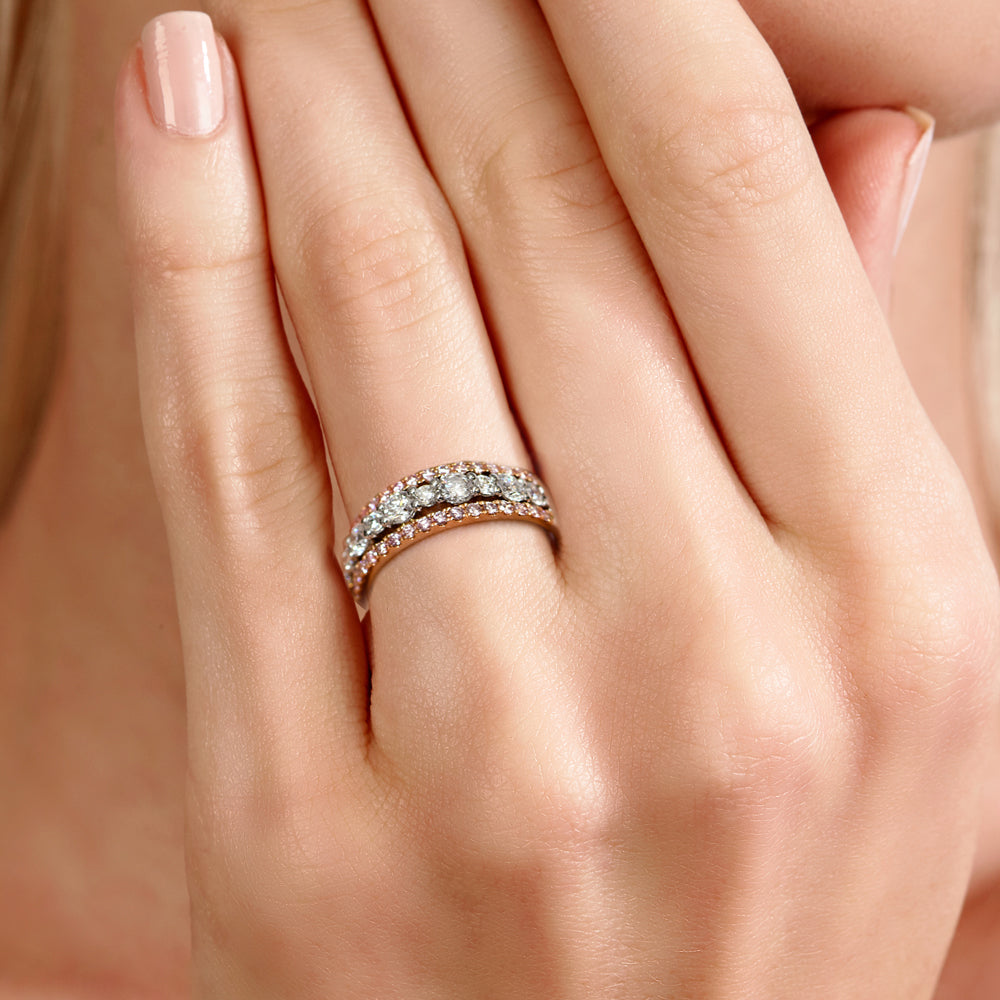 ARGYLE PINK DIAMOND RING - MALLORY