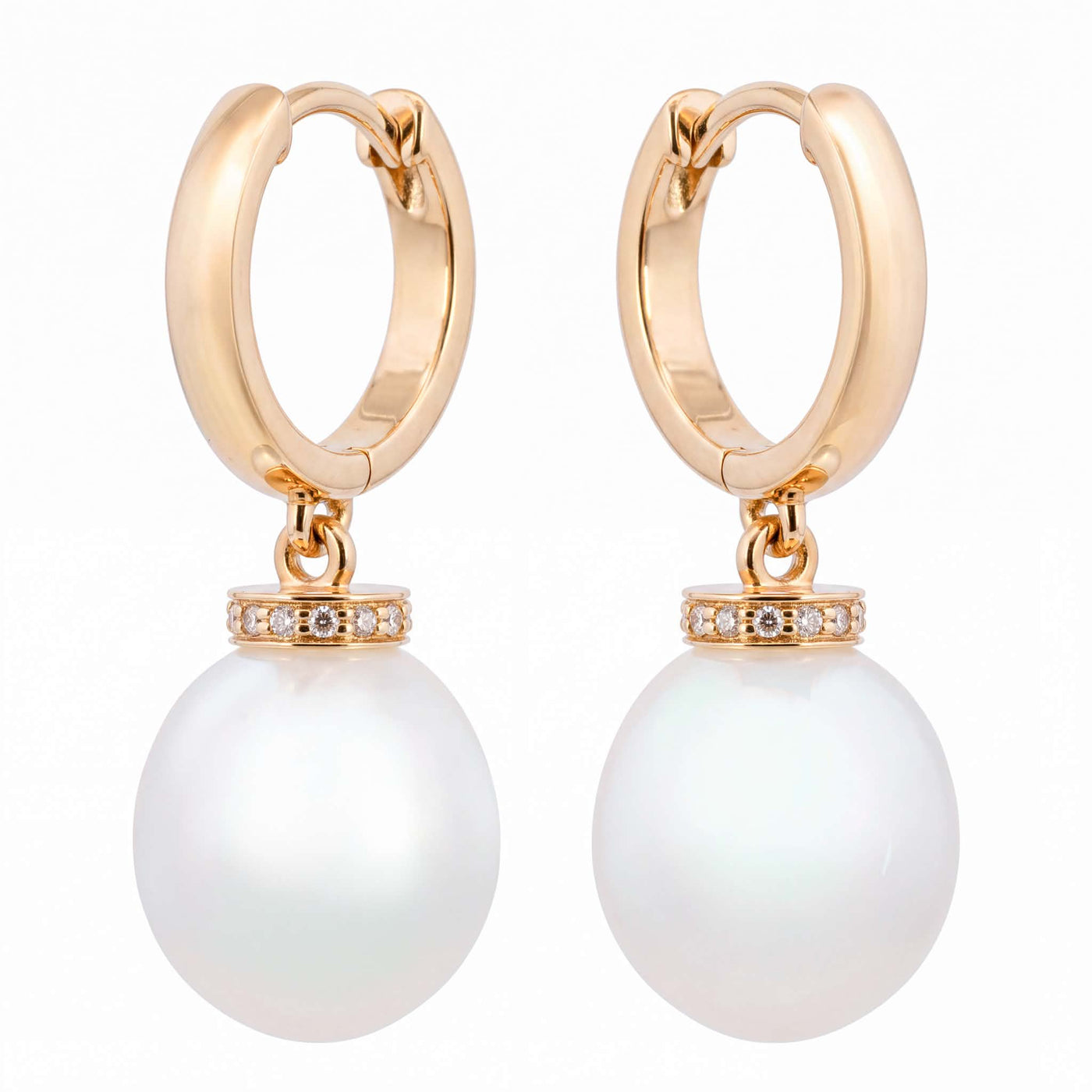 Autore South Sea Pearl and Diamond Earrings