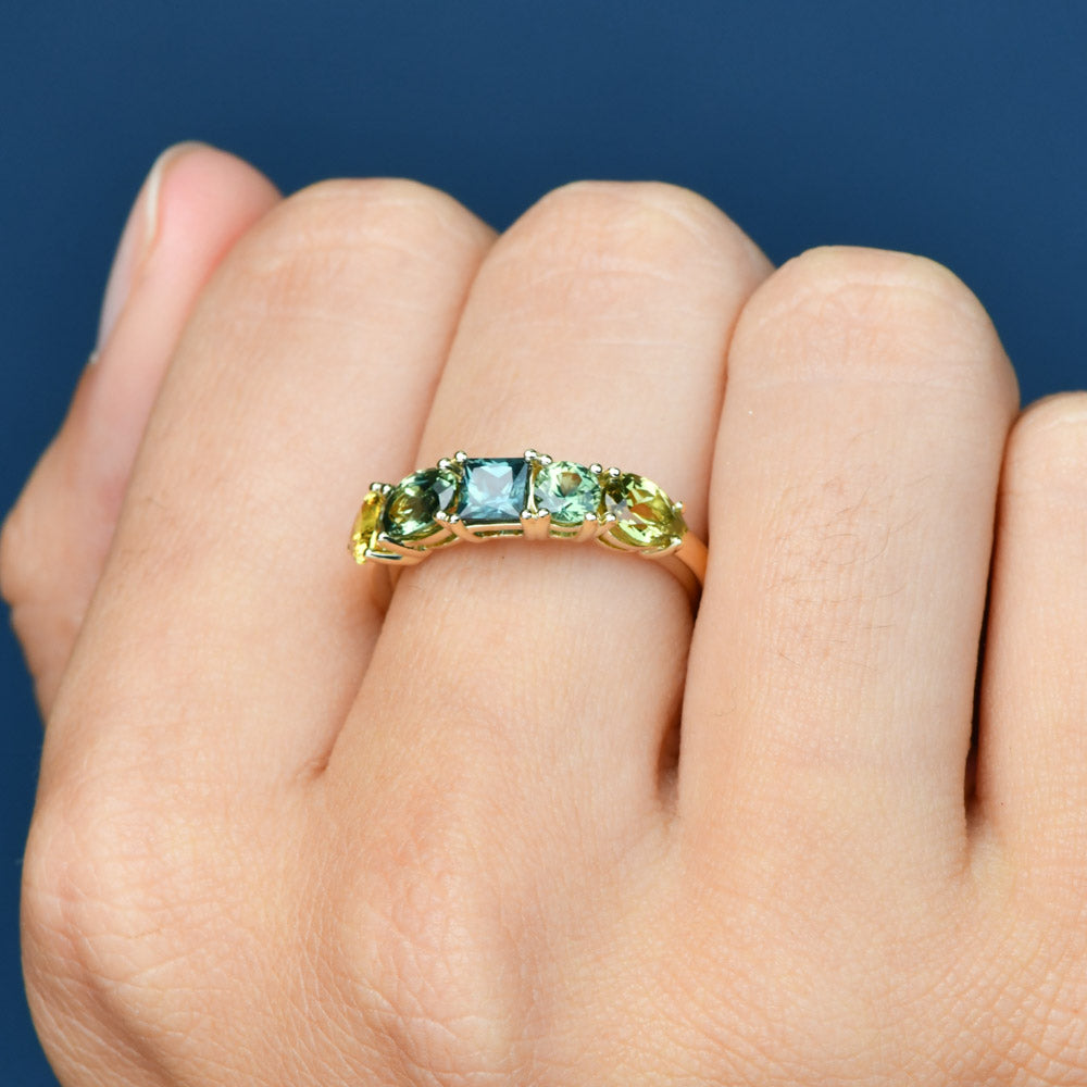 MULTI COLOUR SAPPHIRE RING - KIANA