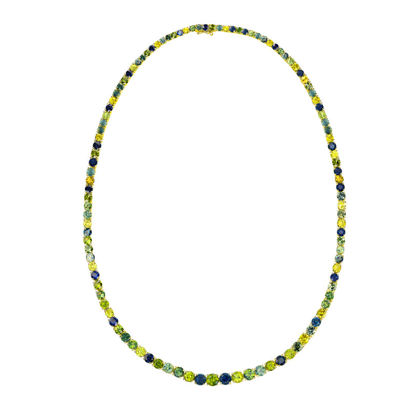 MULTI COLOUR SAPPHIRE NECKLACE - ORANA