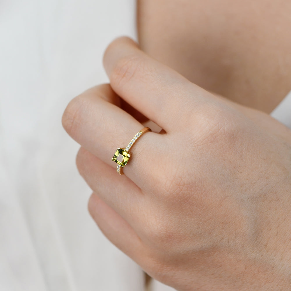 YELLOW SAPPHIRE AND DIAMOND RING - DIONNE