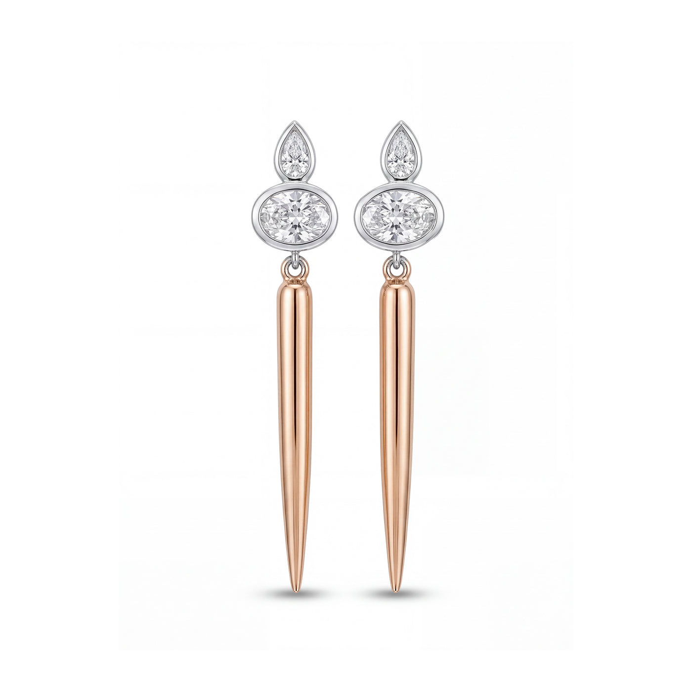 HANDCRAFTED DIAMOND DROP EARRINGS