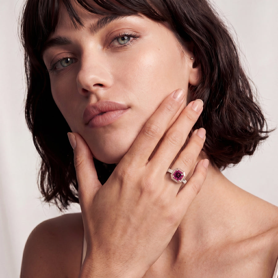 "MATILDA" PINK TOURMALINE RING
