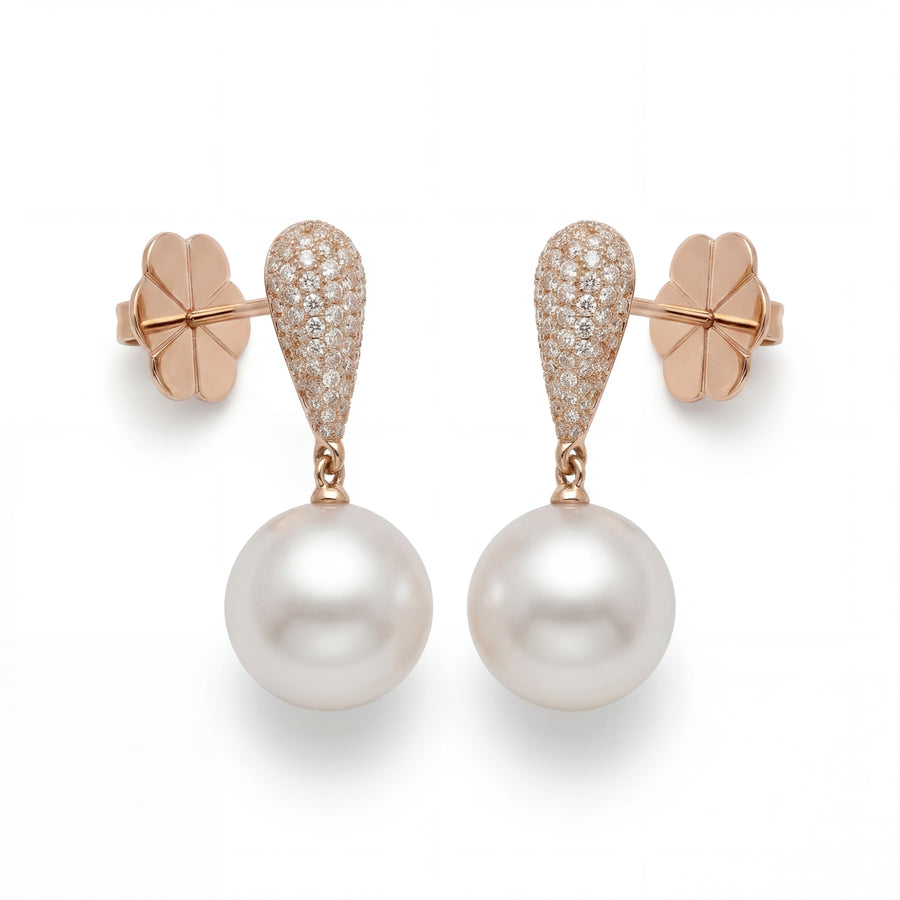 AUTORE DIAMOND AND PEARL EARRINGS