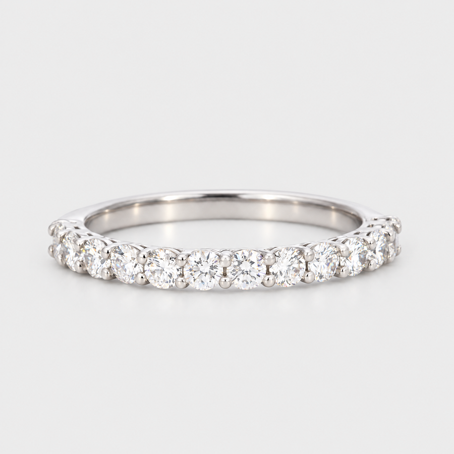 0.74ct Platinum Diamond Band, front view