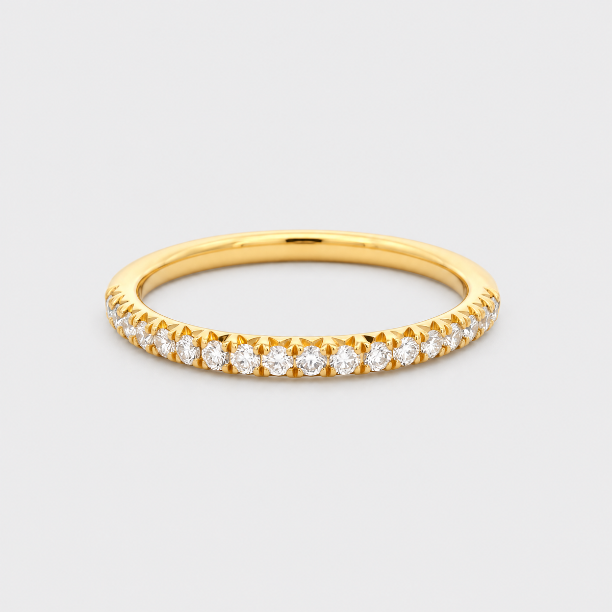 18ct Yellow Gold Diamond Wedder, front view