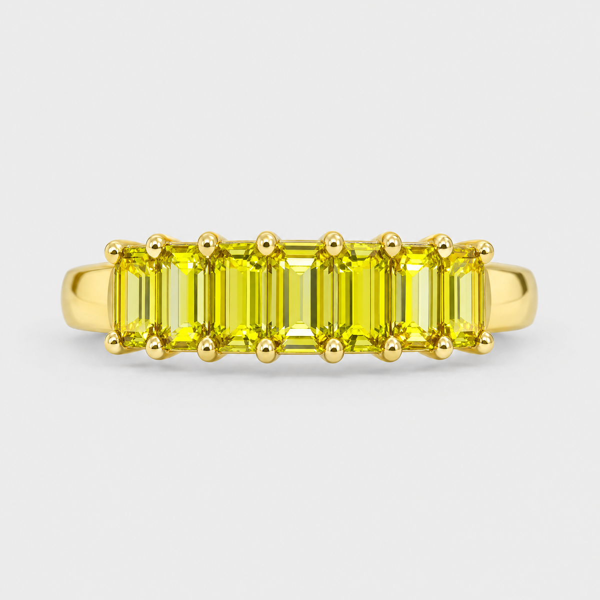 Yellow Sapphire Ring - Lennox, front view