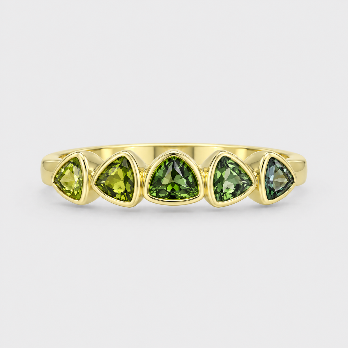 Multi Coloured Sapphire Ring - Tirzah, front view